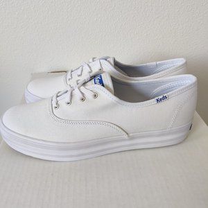 Keds the Platform Canvas (White) Women's Shoes